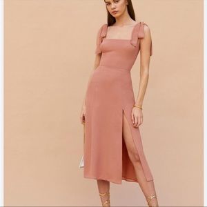 NWOT Reformation Twilight Dress in Praline